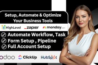expert CRM project management setup on monday crm , clickup, bitrix24, insightly