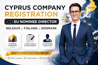 do cyprus company registration in belgium, finland, denmark, eu nominee director