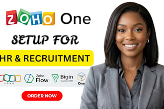 build zoho recruit CRM with zoho one setup workflow for HR agencies