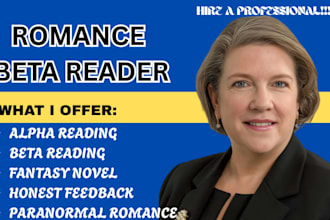 be your romance beta reader urban fantasy book paranormal romance novel