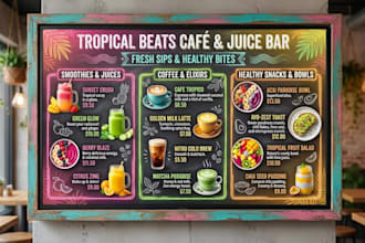 design restaurant , animated menu , tv screen menu, food menu design, restaurant