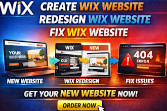 create wix website redesign wix website fix wix website new website