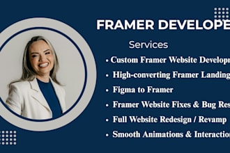 framer developer, framer website, framer landing page, fitness and gym website