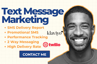 send bulk SMS text message marketing campaign, bulk email blast and SMS to US