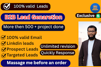 do b2b lead generation, email list, data enrichment, prospect listing