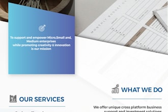 do great work in business support and investment solutions