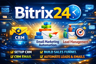 setup bitrix24 crm email marketing automation sales workflow lead management