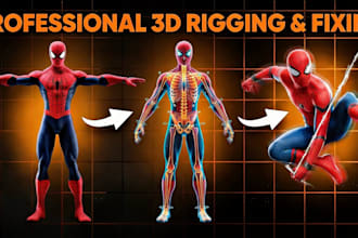 create, rig, fix any 3d model for mmd, vrm, vroid,