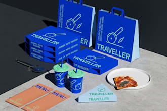 food packaging, restaurant branding, coffee packaging, restaurant packaging