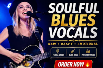 record soulful female blues rock vocal raw emotion song