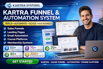 build kartra funnel kajabi website sales landing pages kajabi course website