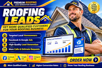 generate roofing, roofing contractor roof repair leads and appointments b2b lead