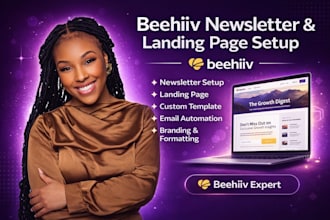 setup beehiiv newsletter, beehiiv ai landing page, beehiiv template