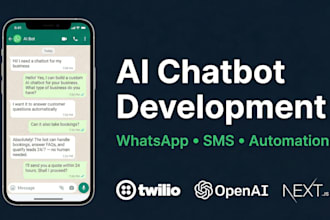 build a whatsapp or SMS ai chatbot for your business
