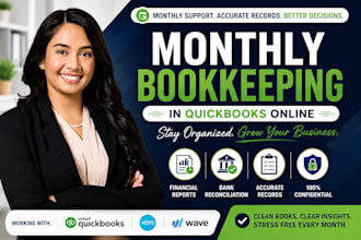 do monthly bookkeeping in quickbooks online with financial reports
