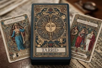 draw custom tarot card, playing card, card game, oracle, or zodiac in any style