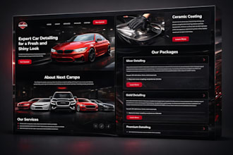 car detailing website, car wash website, auto detailing website auto body repair