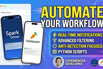 develop a custom automation script for spark driver and delivery workflows