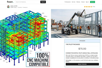 provide lgs shop drawings, cfs framing bim models, and cnc machine files