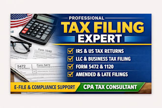 provide irs tax filing and compliance support for individuals and businesses
