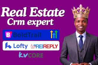 setup real estate CRM with rei reply lofty kvcore  boldtrail