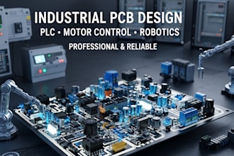 design pcb for industrial automation plc system, motor control and robotics