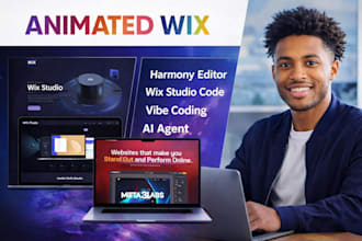 design animated site wix harmony editor wix studio code wix vibe coding ai agent