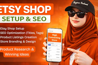 setup etsy shop with SEO listing
