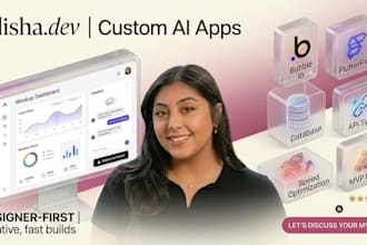 be your expert flutterflow and bubble io developer for custom apps , webapp