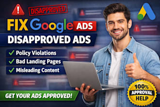 do fix google ads disapproval issue and policy violation