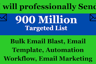 do bulk email blasts, email marketing and campaign setup