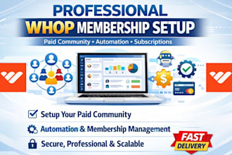 setup whop site whop digital product