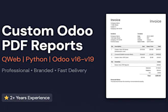 create a customized PDF report in odoo