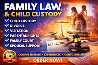 provide legal services relating to family laws and child custody