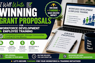write winning grant proposals for workforce development and employee training