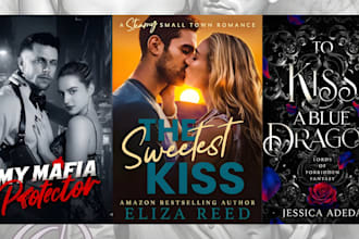 fantasy dark romance novel cover art spicy nsfw romance book cover illustration