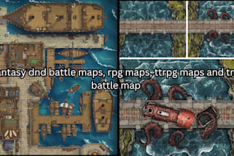 create custom fantasy battle maps for rpg  and ttrpg games