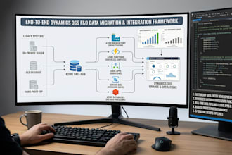perform dynamics 365 fo data migration and azure integration