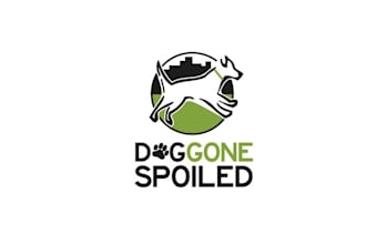 design consulting dog walking service logo