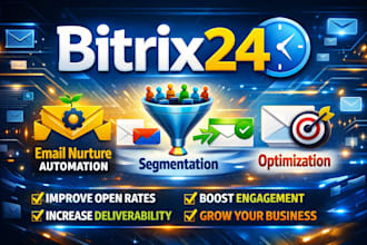setup bitrix24 email nurture automation segmentation deliverability optimization
