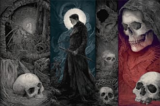 create darkart, horror, underground art illustration