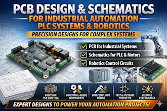 design pcb for industrial automation, plc system, motor control and robotics