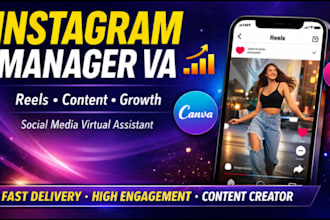 be your instagram manager virtual assistant for reels growth