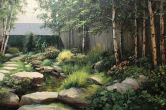 design realistic landscape for your garden or urban spaces
