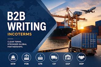 write SEO b2b logistics and supply chain article