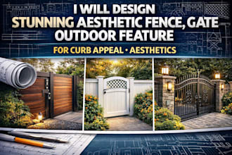 design stunning aesthetic fence gate outdoor feature for curb appeal aesthetics