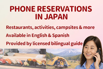 book restaurants, hotels and tickets in japan for you