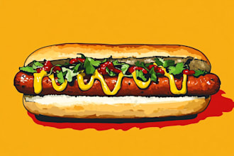 design food pop art of your food pop art