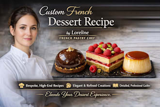 create a bespoke high end french dessert recipe