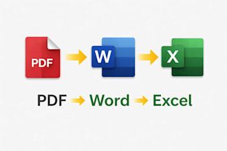 convert PDF, image, or scanned files into word or excel
